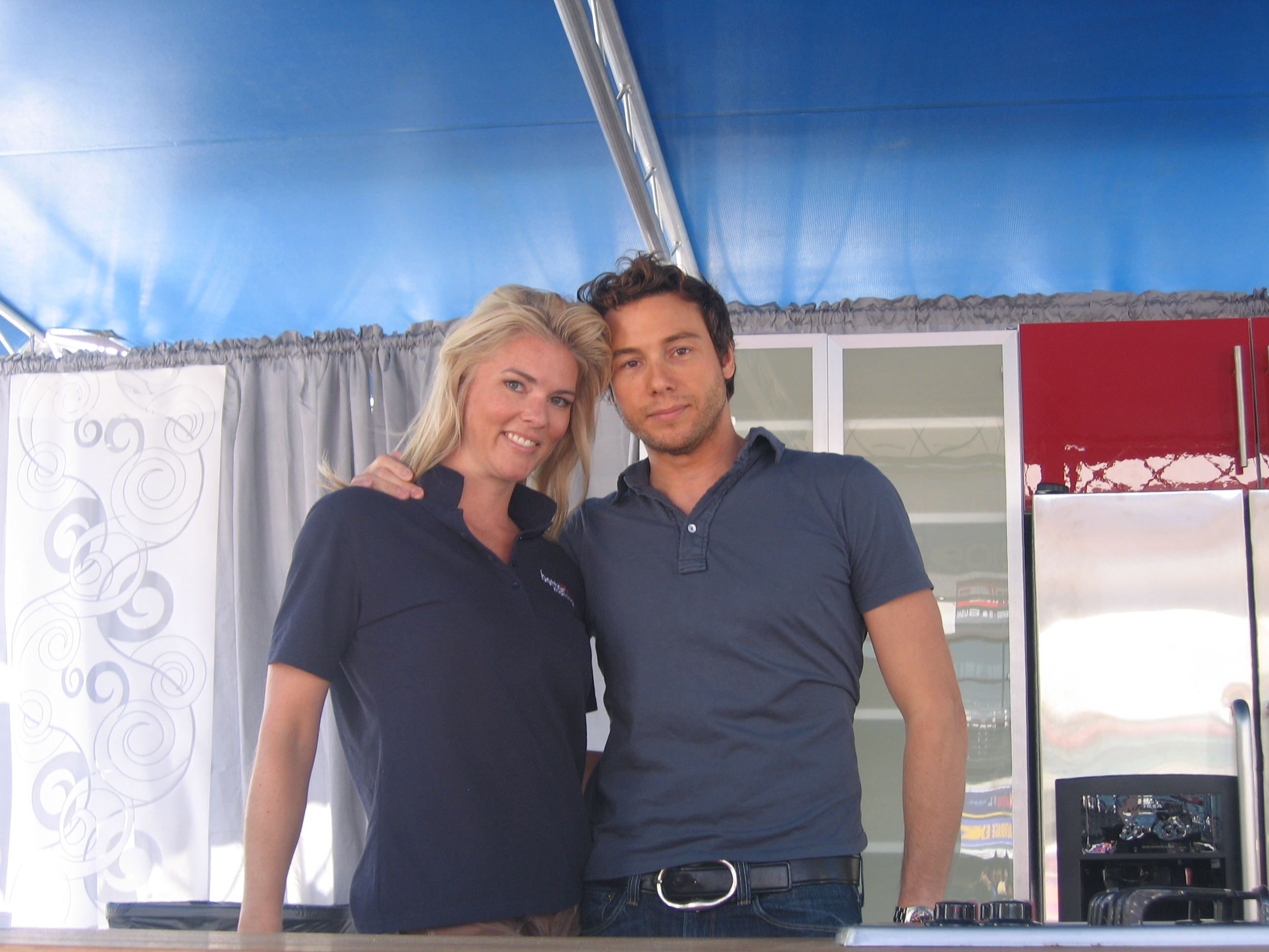 Corinna and Chef Rocco DiSpirito at Taste of Atlanta