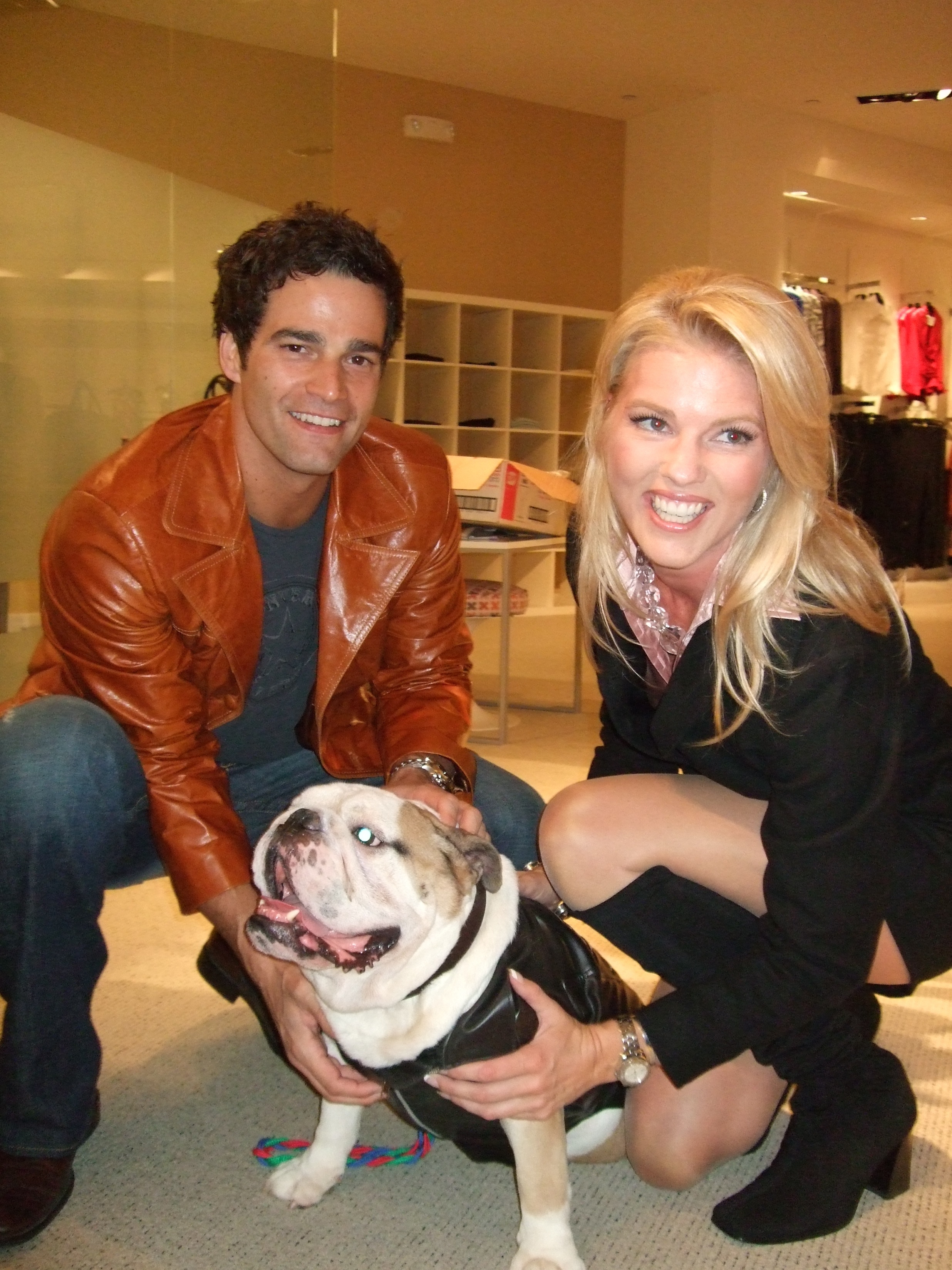 Corinna with CNN's Rob Marciano and friend