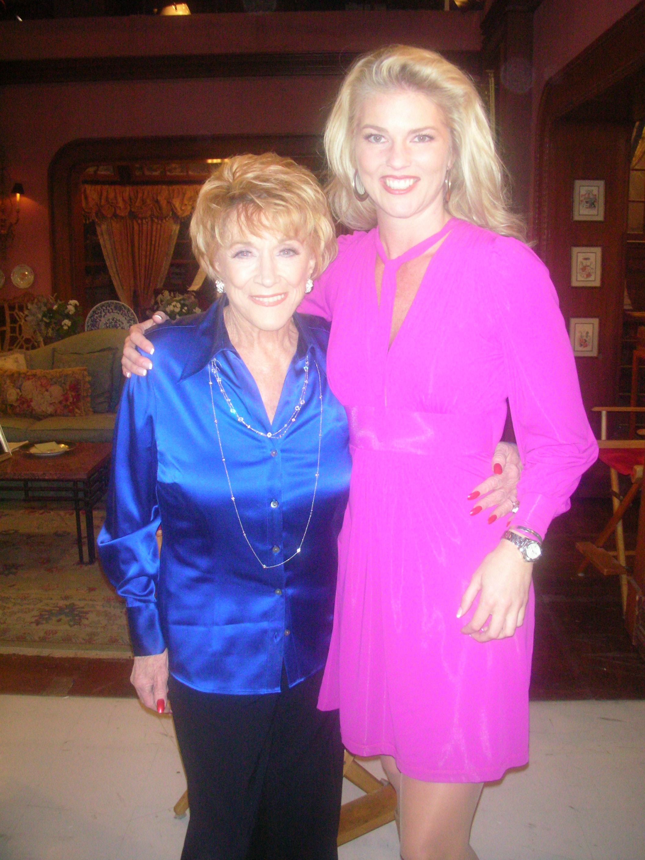 Corinna with Jeanne Cooper