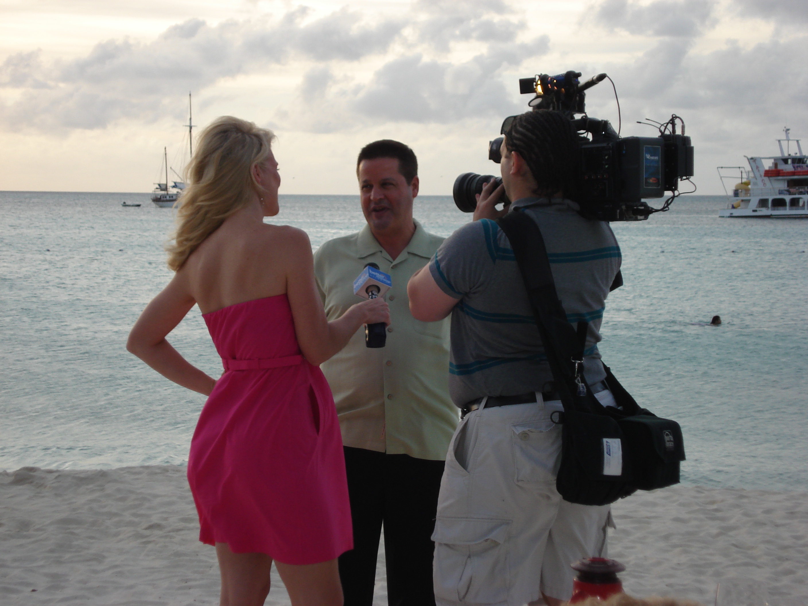 Corinna on Aruba's Palm Beach