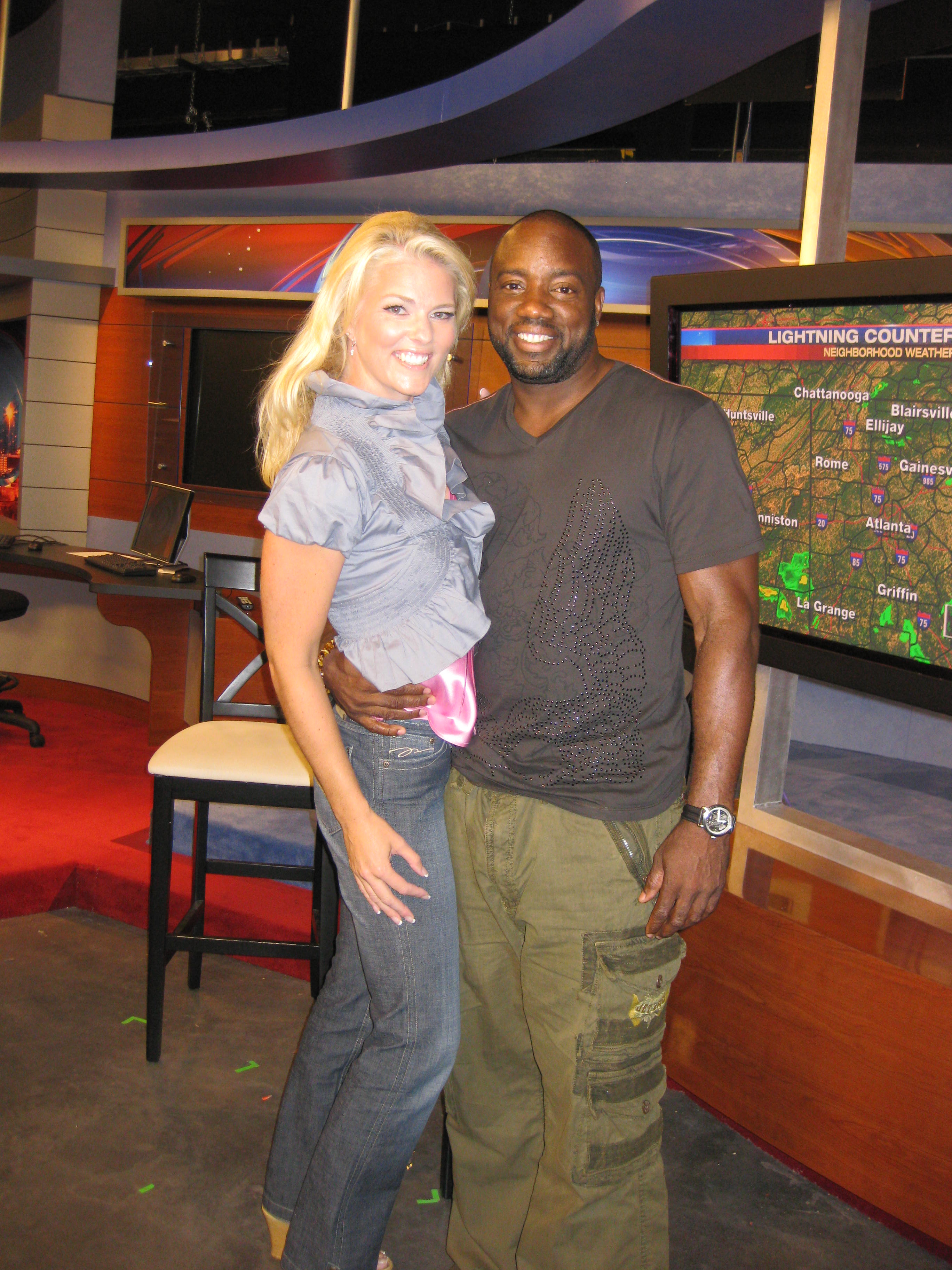 Corinna with Malik Yoba