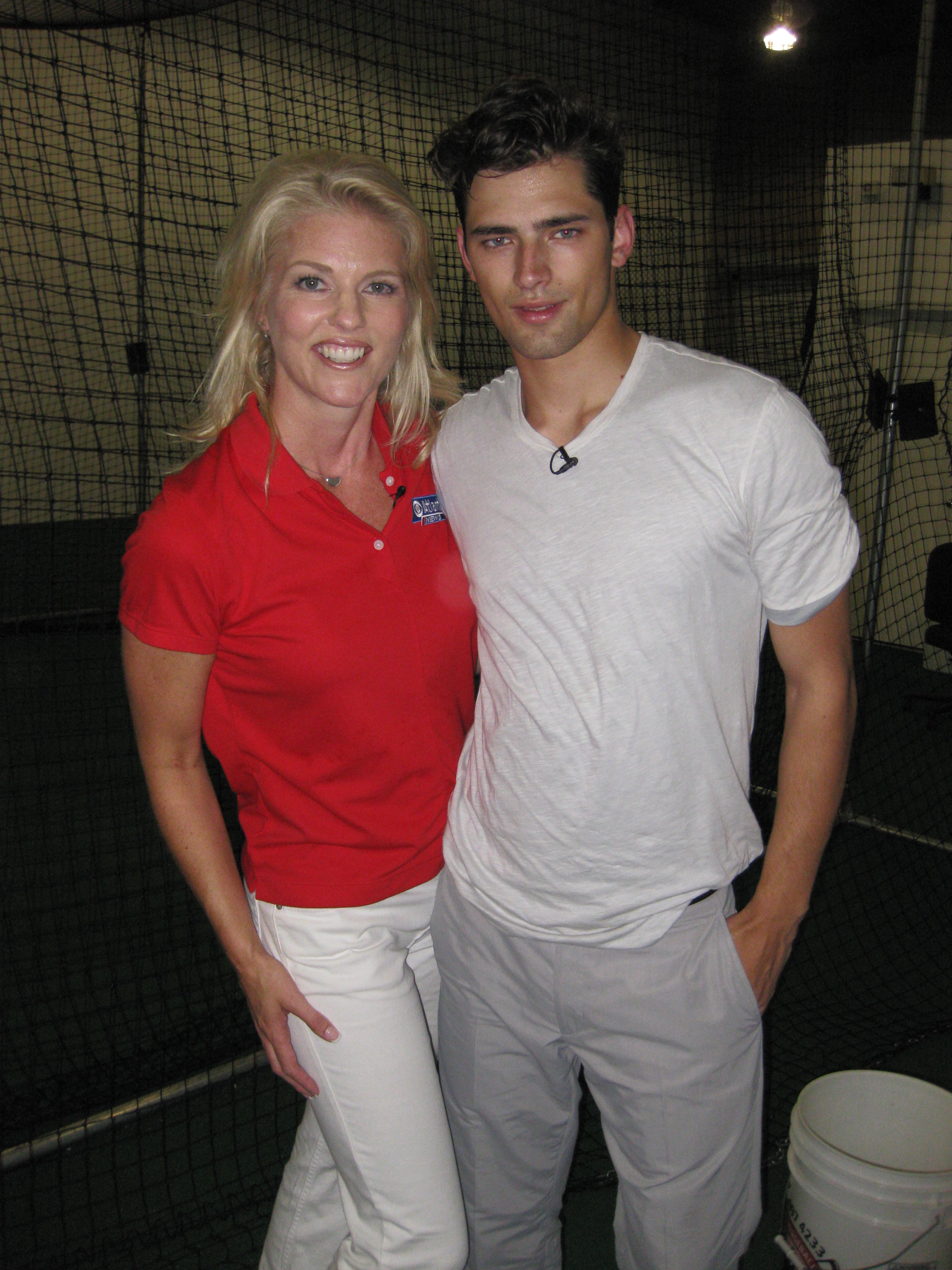 Corinna with model Sean O'Pry
